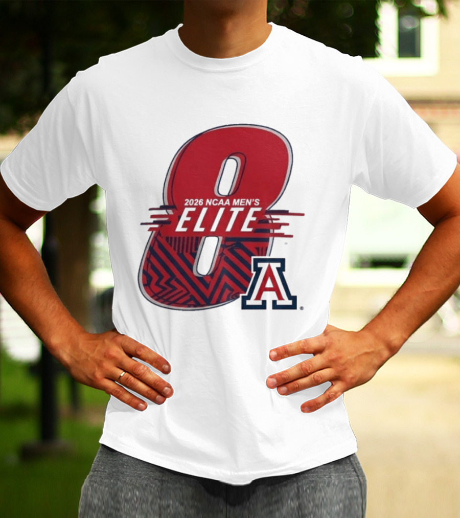 2026 NCAA Men's Elite 8 Arizona Wildcats Basketball T-Shirt