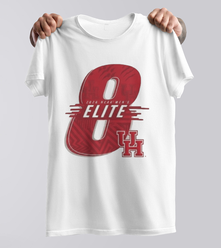 2026 NCAA Men's Elite 8 Houston Cougars UH T-Shirt