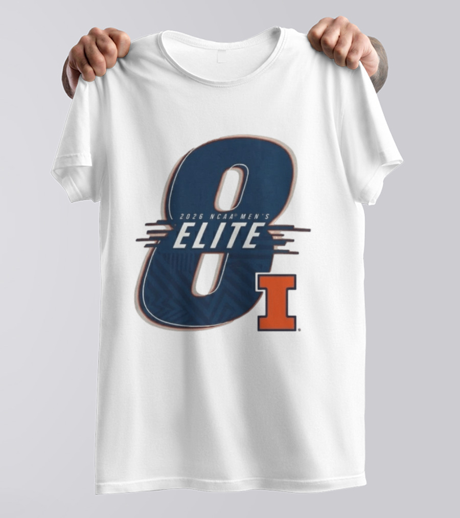2026 NCAA Men's Elite 8 Illinois Fighting Illini I T-Shirt