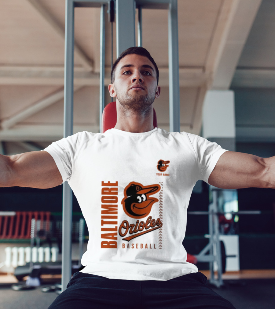 Baltimore Orioles Baseball Team Logo With Mascot Bird T-Shirt