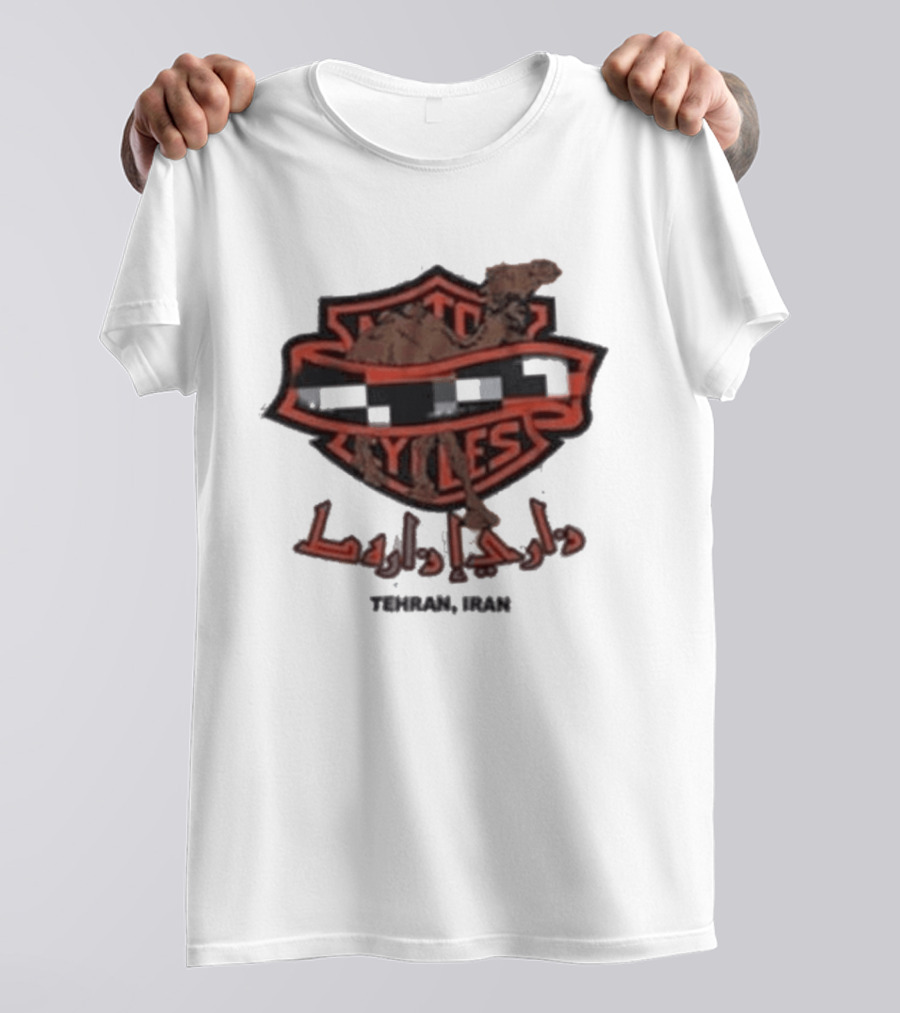 Wet Styles Tehran Iran Vintage Harley Davidson Logo Camel T-Shirt