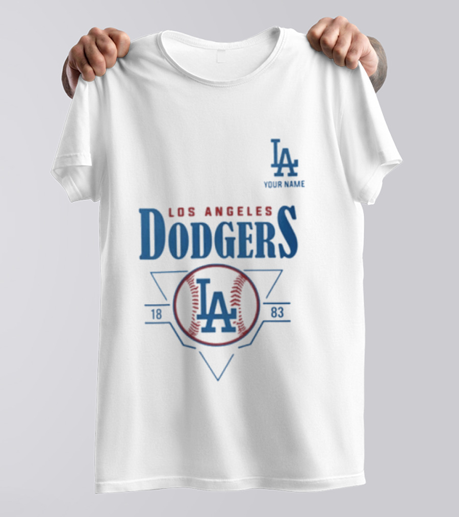 Los Angeles Dodgers 1903 Your Name LA Baseball T-Shirt