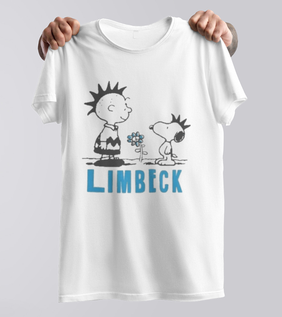 Peanuts Snoopy Punk Charlie Brown Limbeck Flower T-Shirt