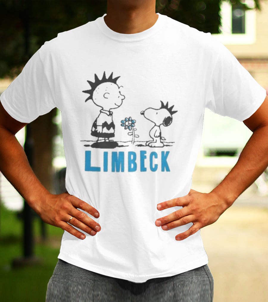 Peanuts Snoopy Punk Charlie Brown Limbeck Flower T-Shirt