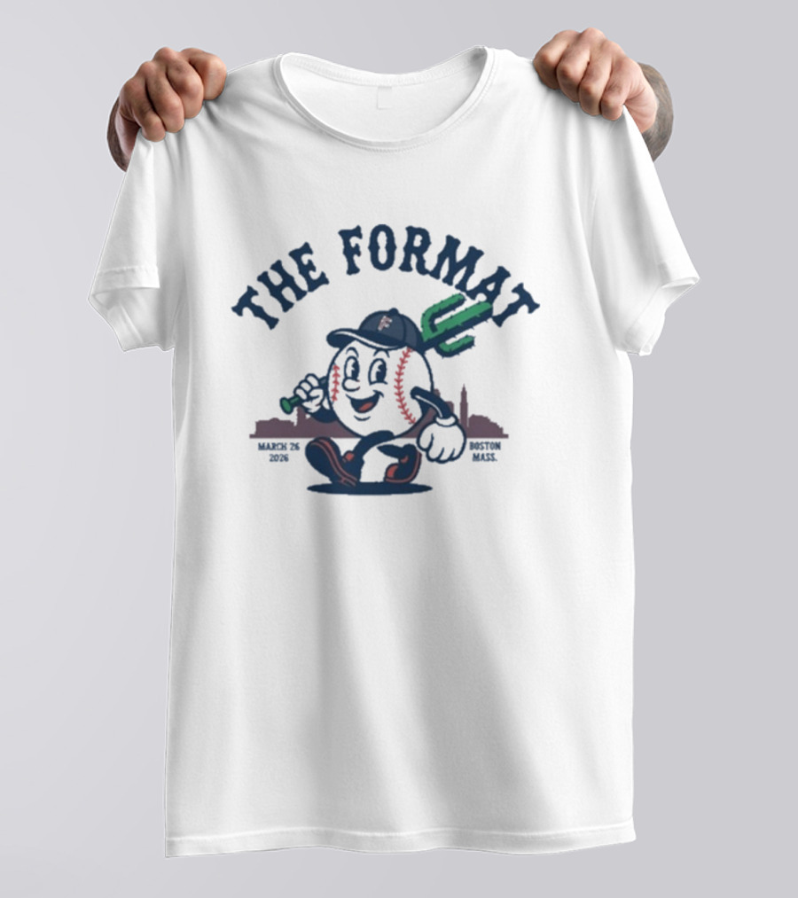 The Format Boston March 2026 Baseball Character Event T-Shirt