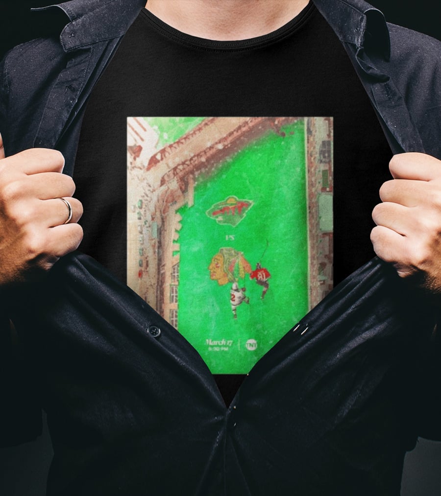 Chicago Blackhawks Vs Minnesota Wild March 17 8:30 PM Stadium TNT T-Shirt