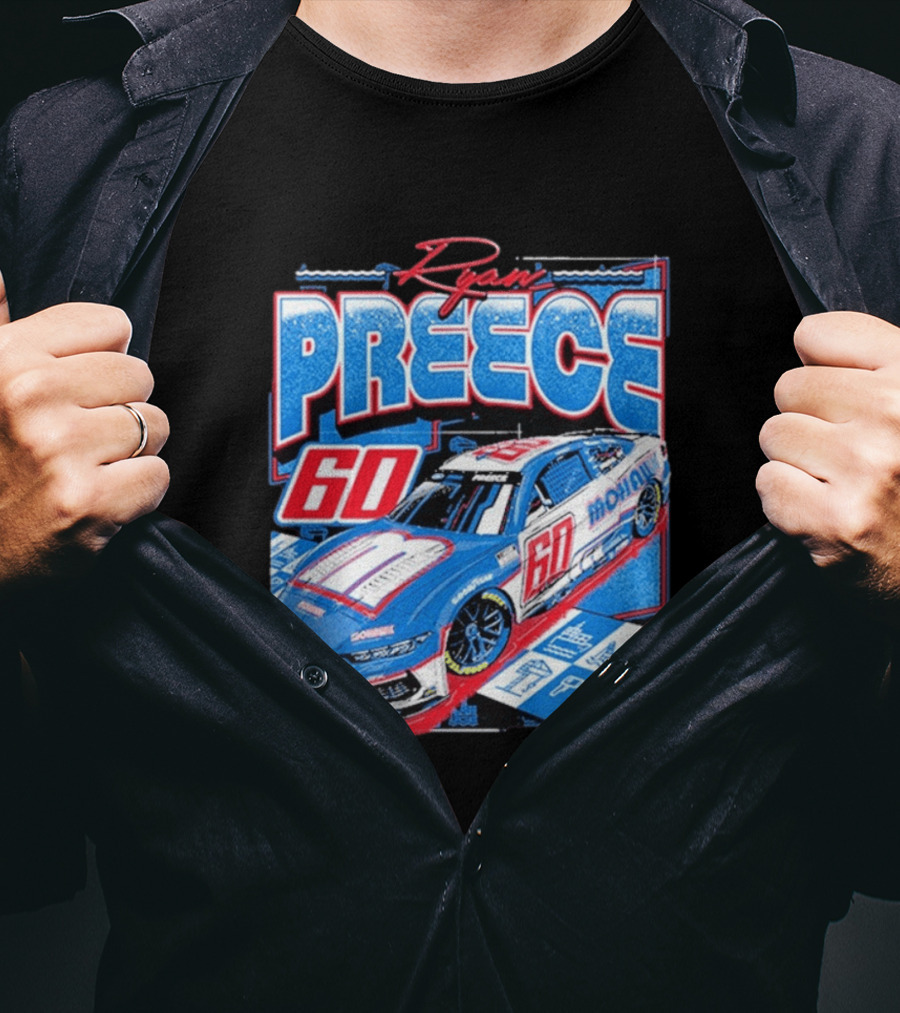 Ryan Preece 2025 Mohawk RFK 60 NASCAR Racing Car T-Shirt