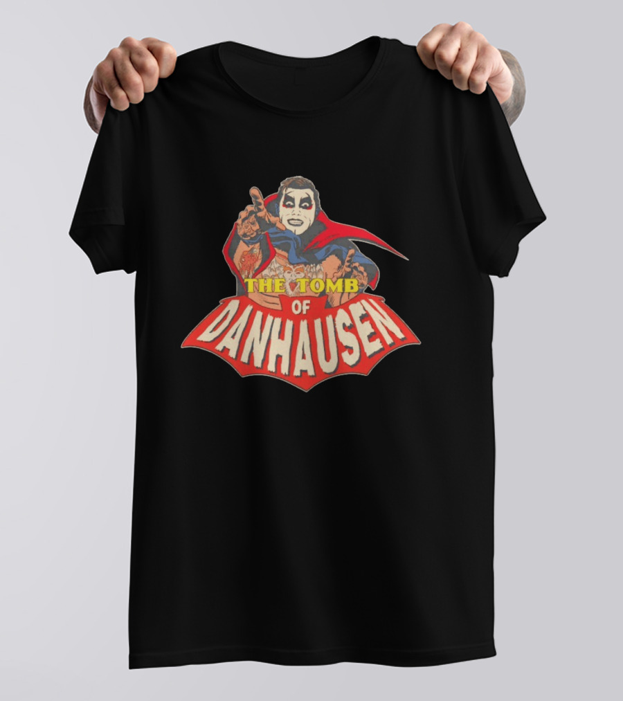 The Tomb Of Danhausen WWE Comic Style Iconic Figure T-Shirt