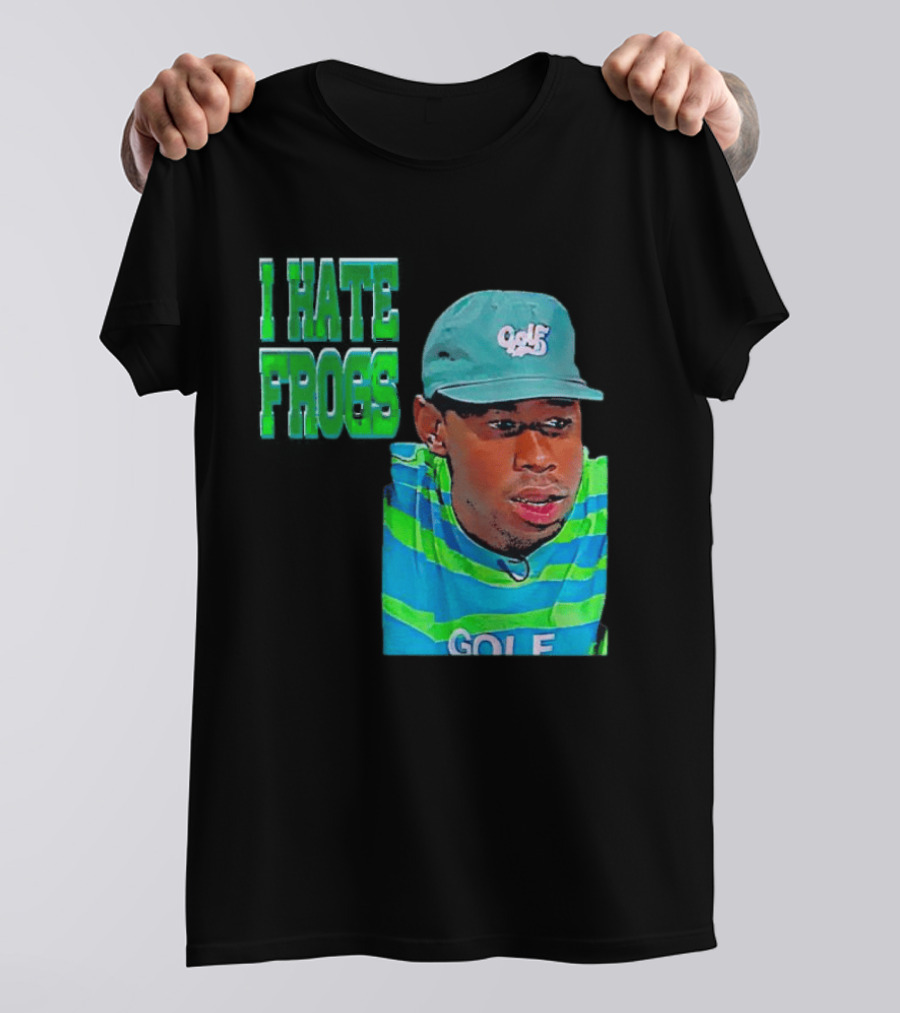 Tyler The Creator I Hate Frogs Meme Golf Hat Striped T-Shirt