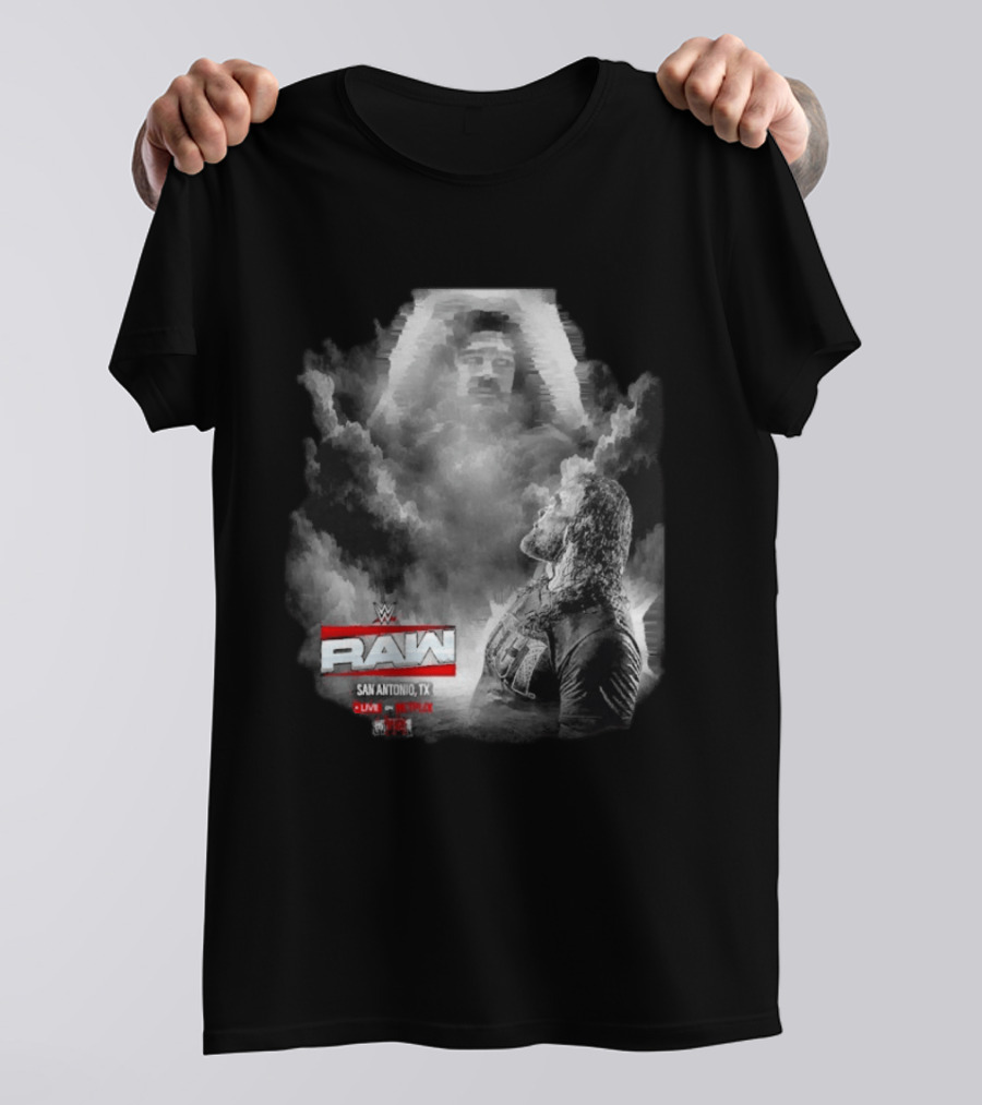 WWE Raw Roman Reigns San Antonio TX Live On USA Network T-Shirt