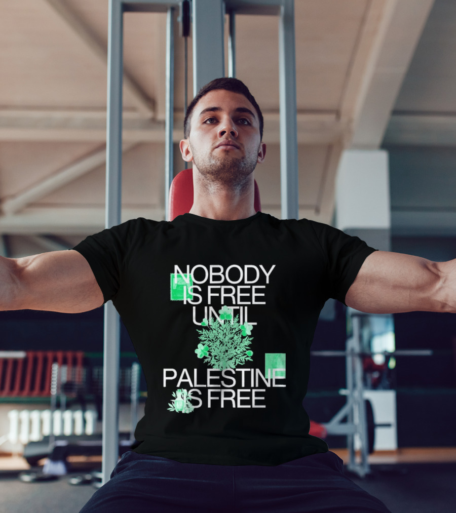 Nobody Is Free Until Palestine Is Free St. Patrick's Day Shamrock T-Shirt