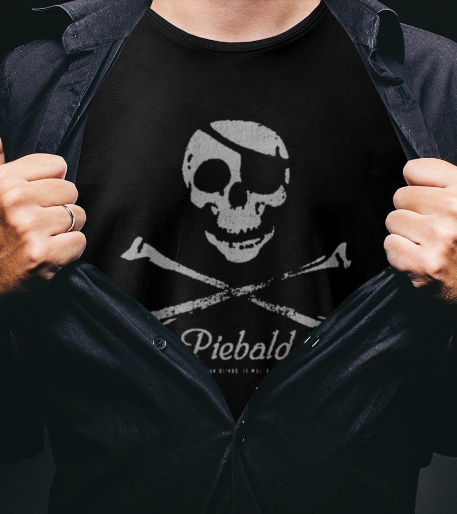 Piebald Skull Crossbones T-Shirt