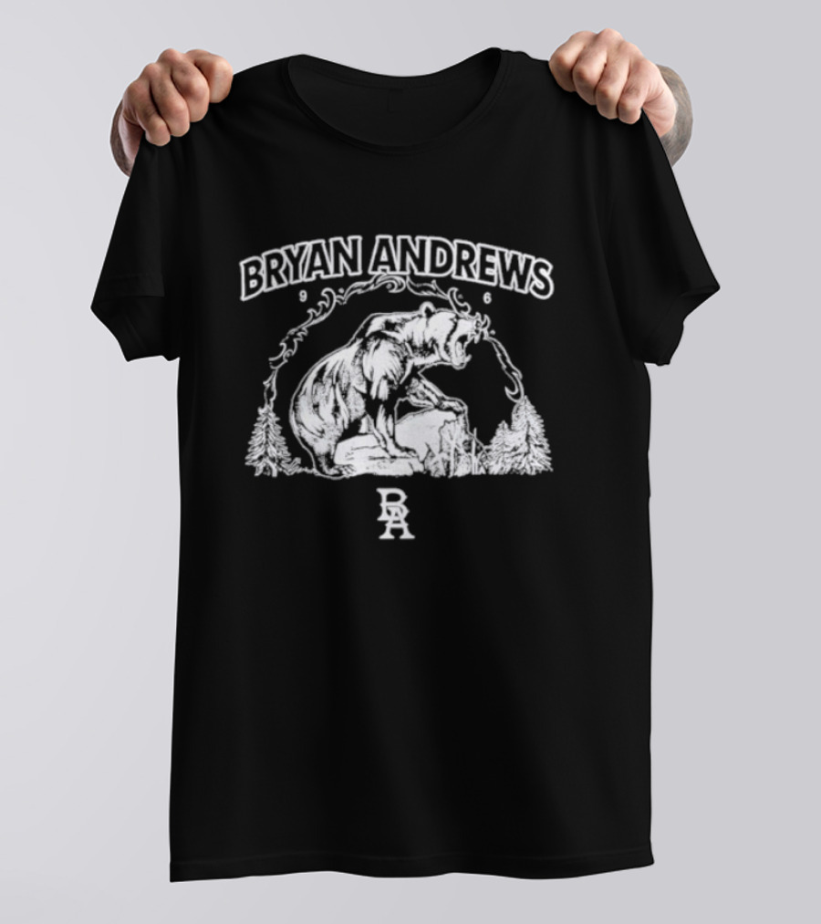 Bryan Andrews Bear Wilderness Scene T-Shirt