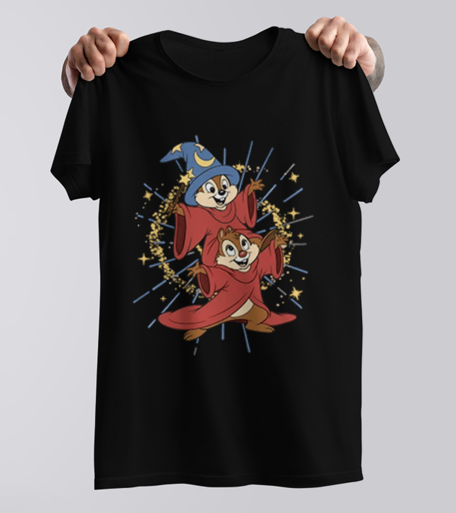 Chip And Dale Sorcerer Magic Disney T-Shirt