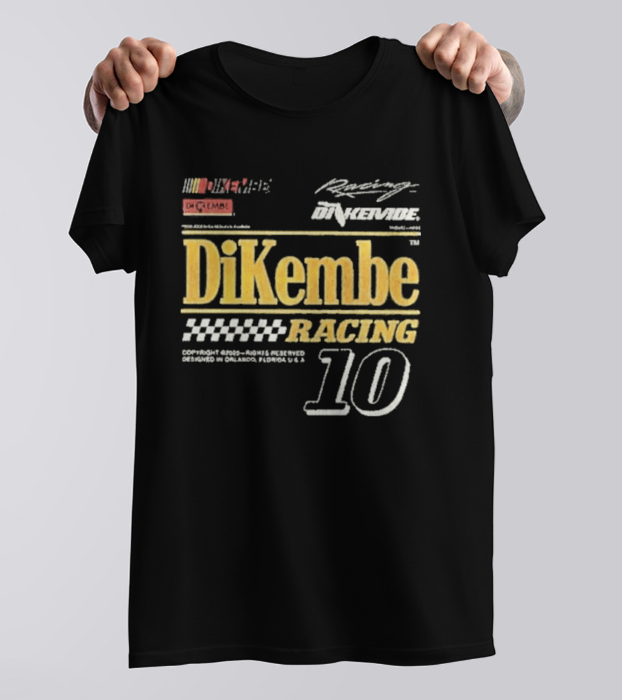 DiKembe Racing Gainesville Orlando Florida Number 10 T-Shirt
