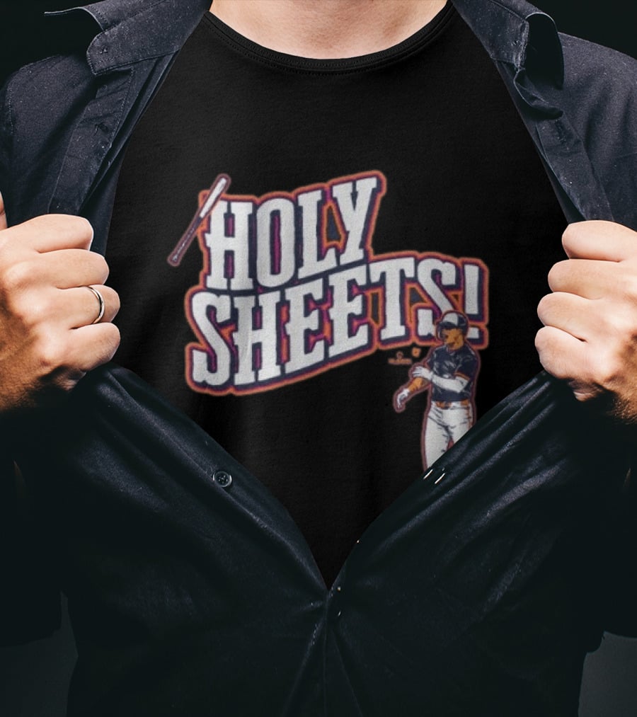 Gavin Sheets Holy Sheets Bat Toss Baseball Player T-Shirt