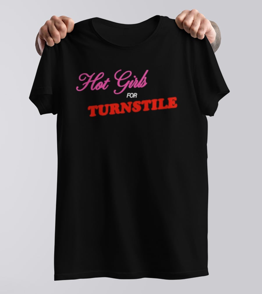 Hot Girls For Turnstile Pink And Red T-Shirt