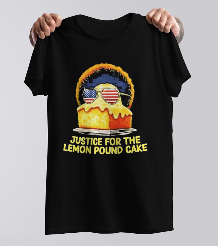 Justice For The Lemon Pound Cake Sunglasses USA Flag T-Shirt