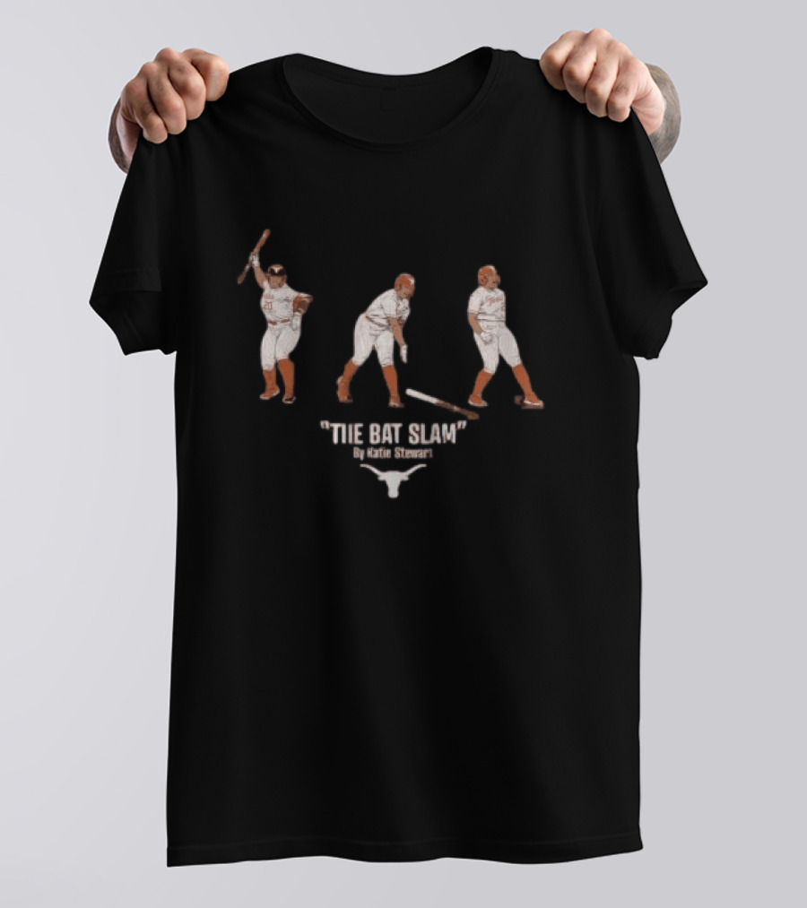 Texas Softball The Bat Slam By Katie Stewart T-Shirt