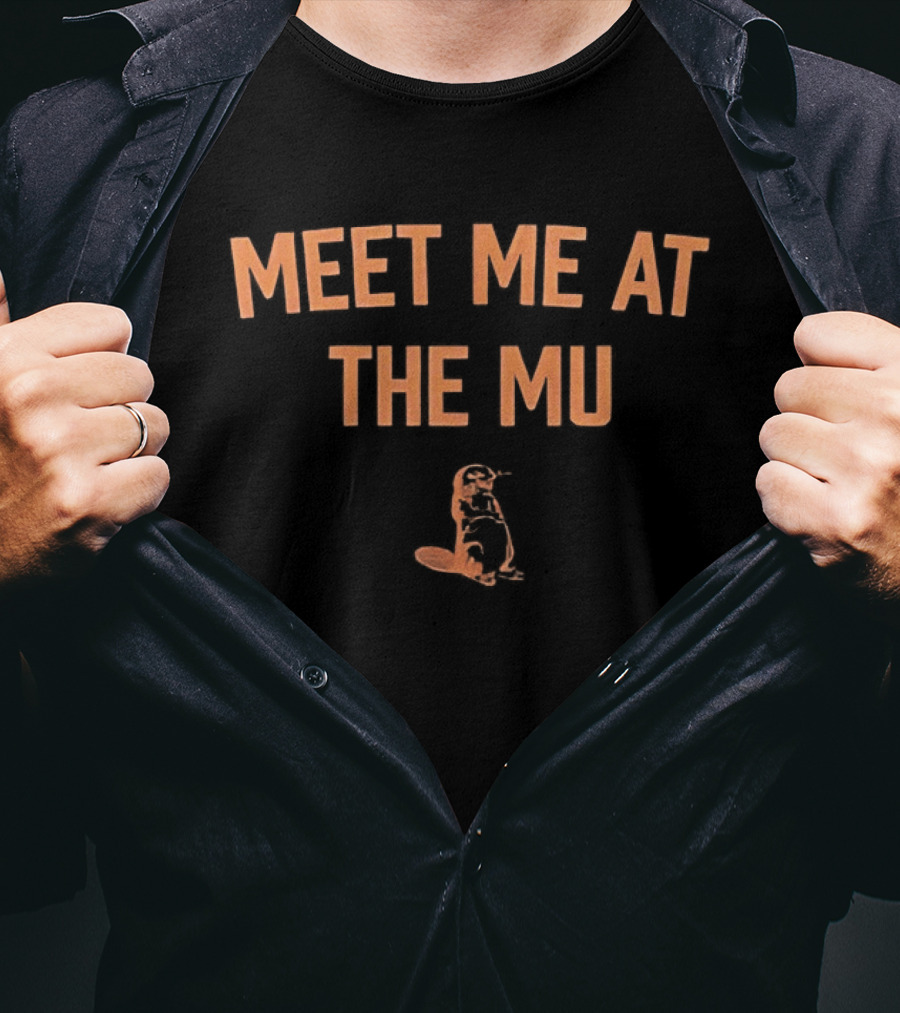 Meet Me At The MU With Orange Otter Sketch T-Shirt