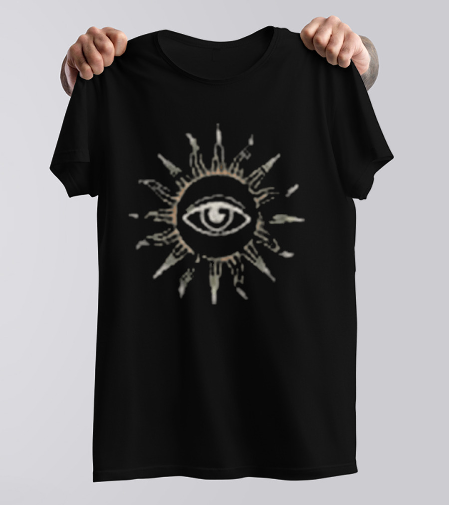 XPLR Eye Sunburst Symbol With Mystical Summoning Spiral T-Shirt