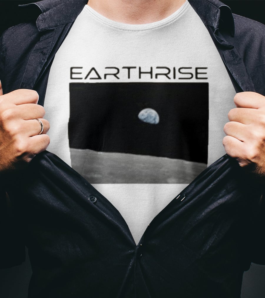 Artemis Mission Earthrise Moon View T-Shirt