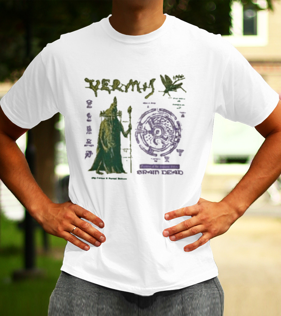 Vermis Brain Dead Fantasy Games Old Curses Mystic Frog Wizard T-Shirt
