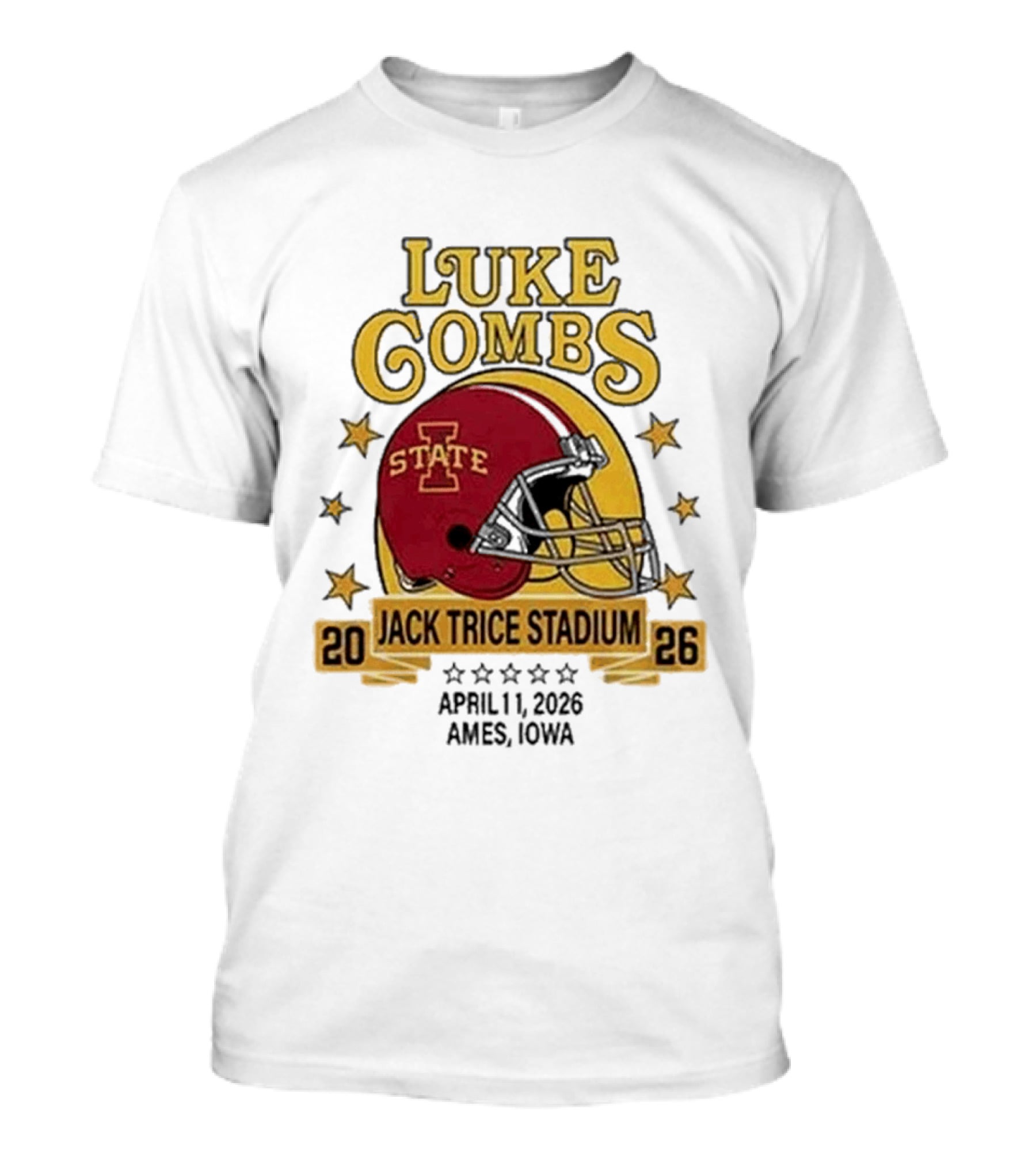 Luke Combs Iowa State Cyclones Jack Trice Stadium April 1 2026 Ames Iowa T-Shirt