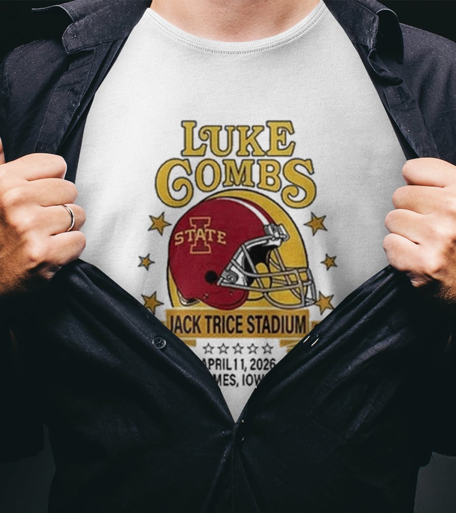 Luke Combs Iowa State Cyclones Jack Trice Stadium April 1 2026 Ames Iowa T-Shirt