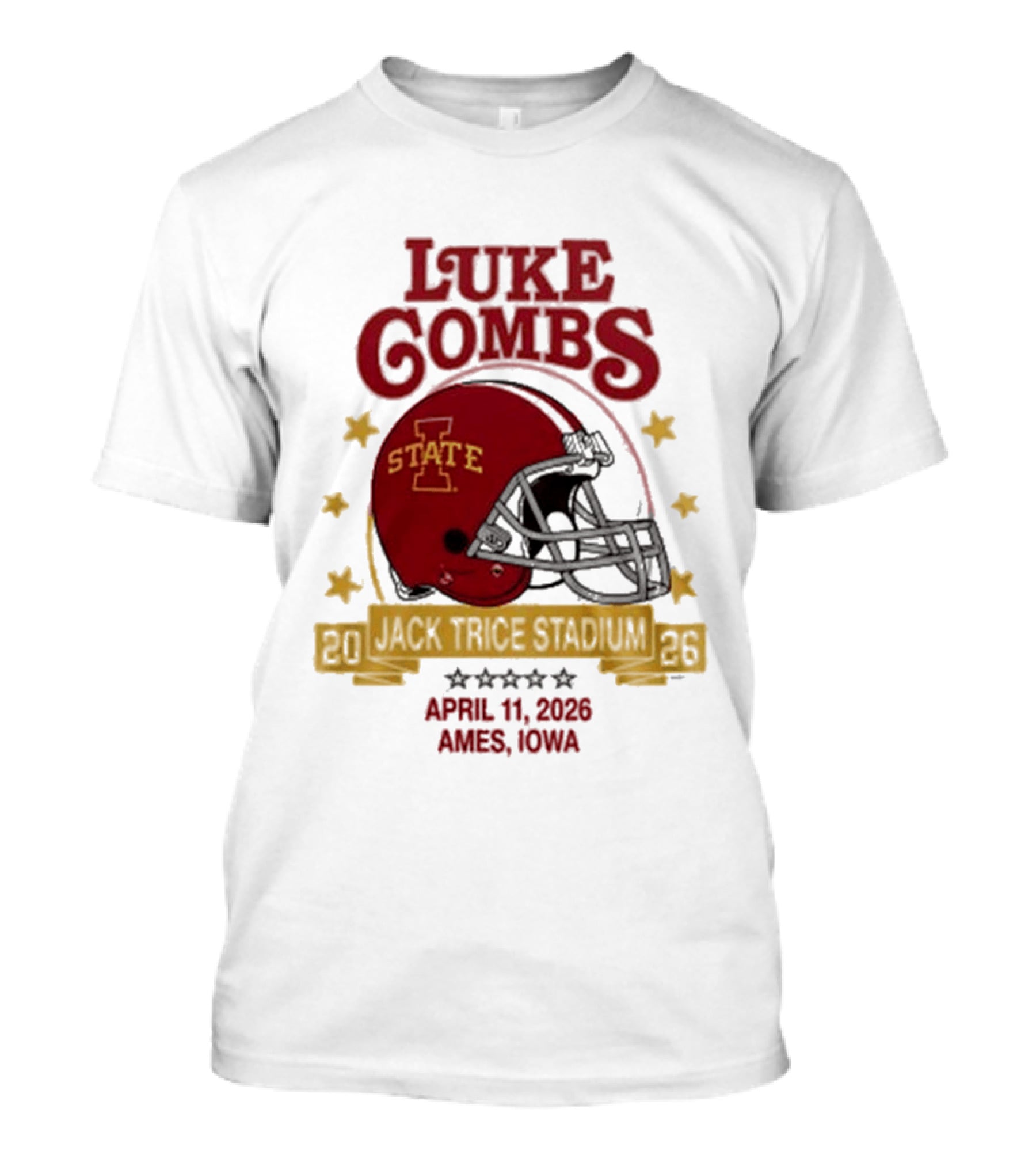 Luke Combs Iowa State Cyclones Football April 11 2023 Ames Iowa T-Shirt