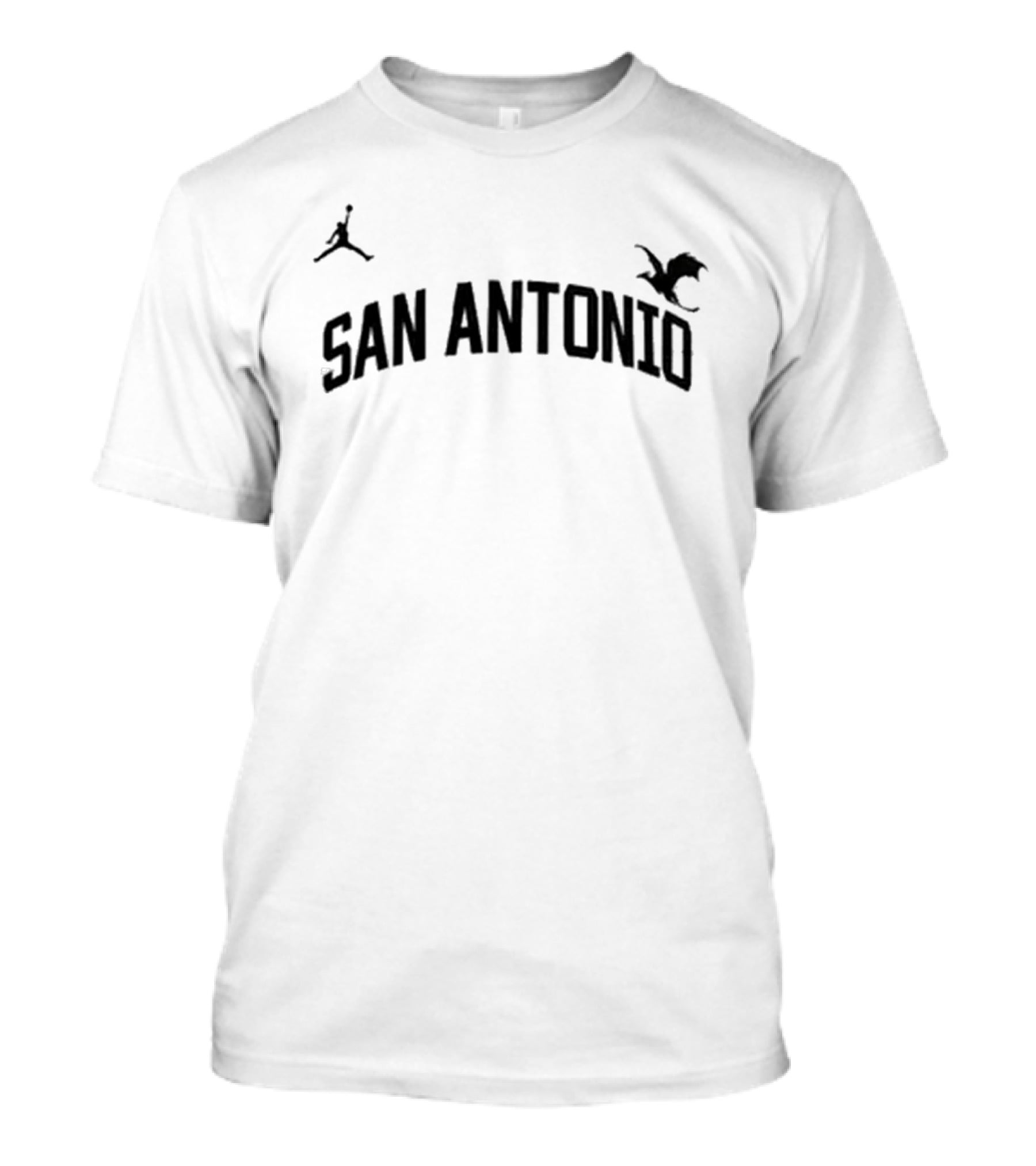 San Antonio Spurs Fourth Wing Night Dragon Jumpman Collaboration T-Shirt