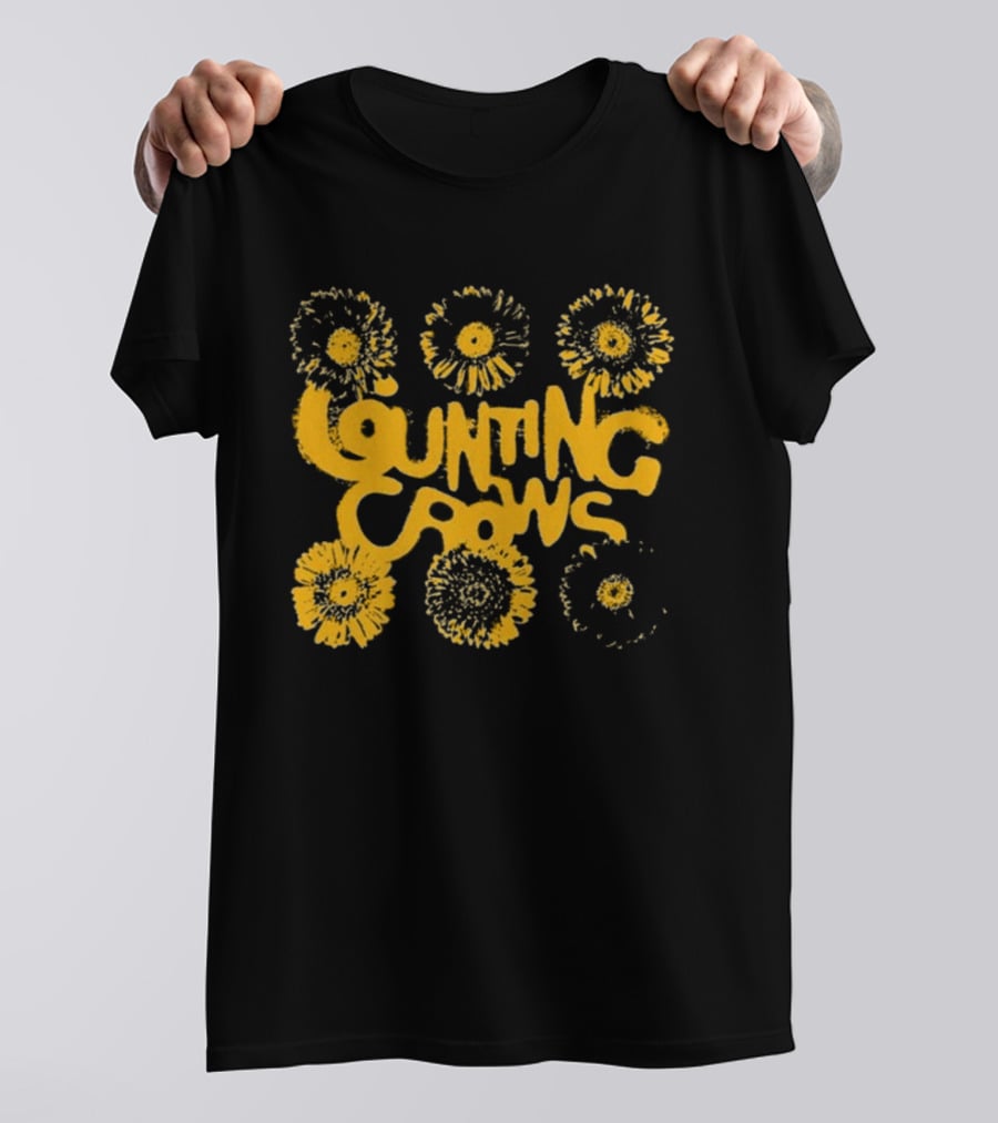Counting Crows 90's Flower Power Aesthetic T-Shirt