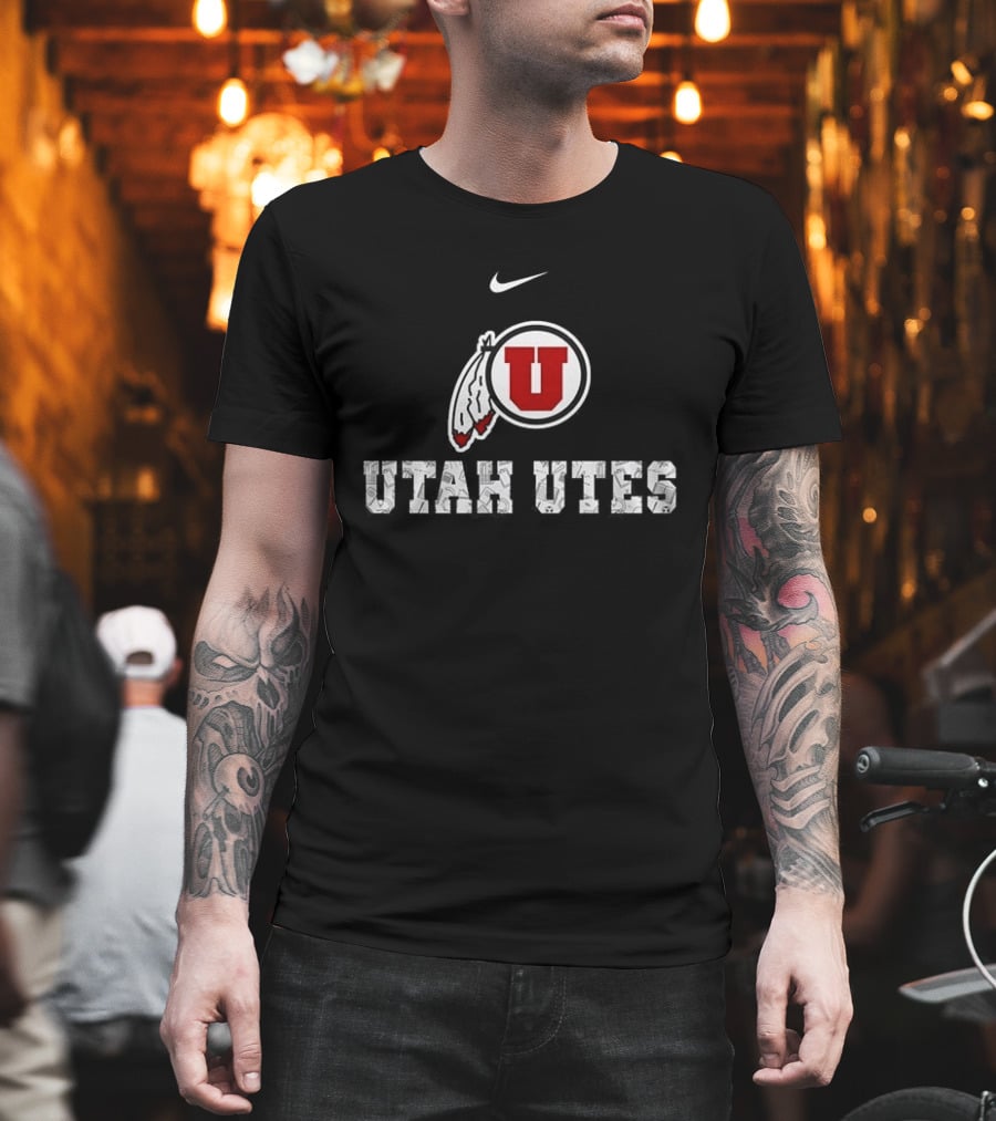 Utah Utes Nike Football Cyclones Cheering Teacher Difference Maker T-Shirt