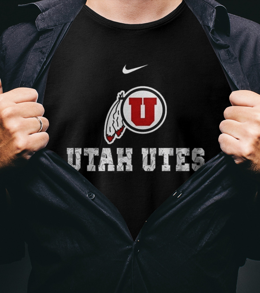 Utah Utes Nike Football Cyclones Cheering Teacher Difference Maker T-Shirt
