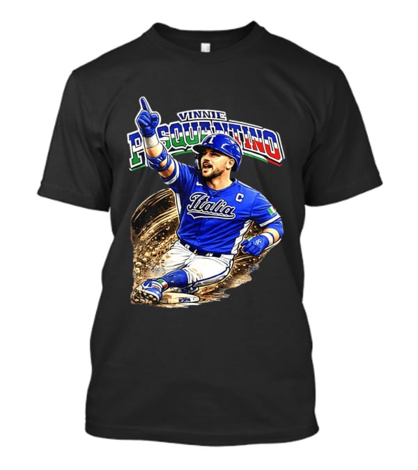 Vinnie Pasquantino Italy Baseball Classic Caricature Italia Jersey Celebration T-Shirt