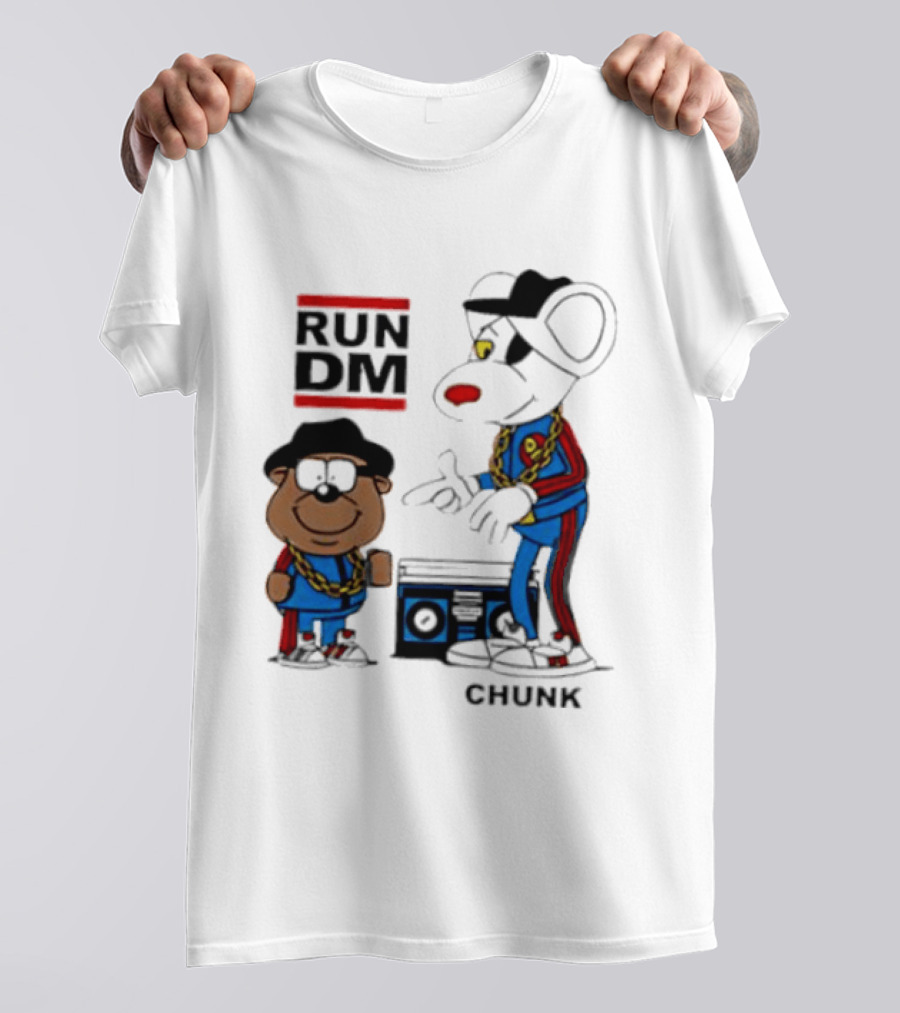 RUN DM Danger Mouse Penfold CHUNK With Boombox T-Shirt