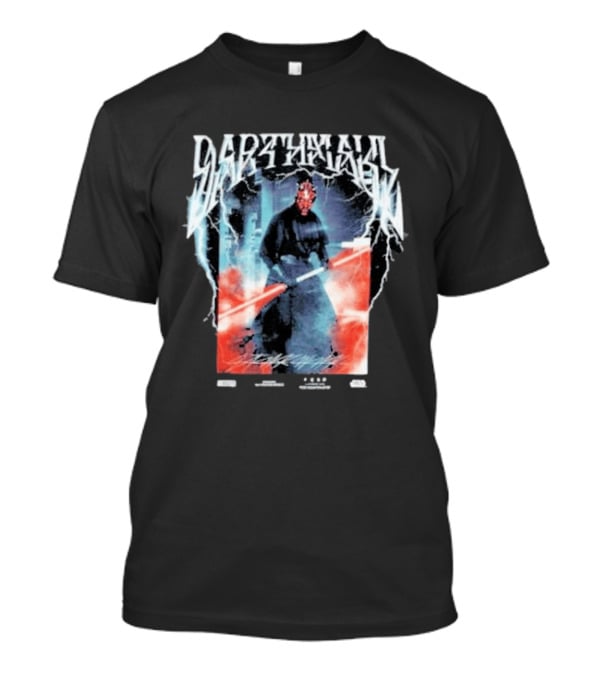 Darth Maul Wars Metal Sith Lord Lightsaber Power T-Shirt