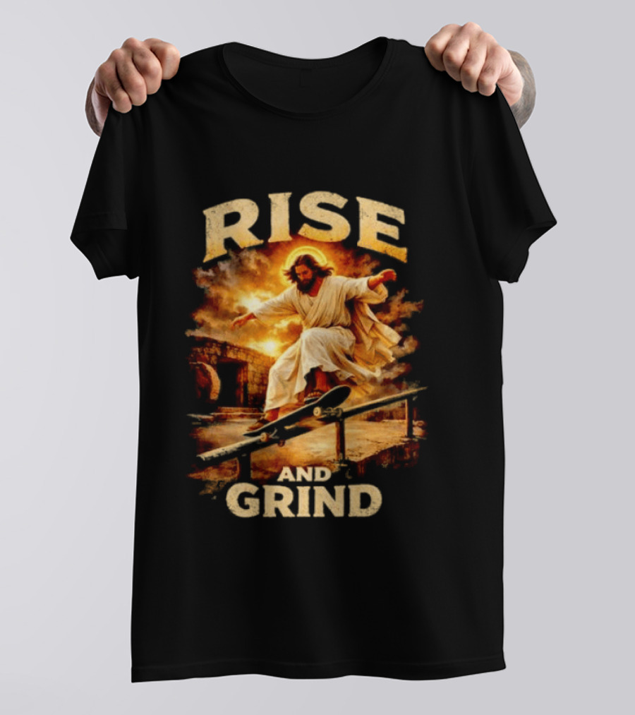 Rise And Grind Jessu Skateboarding 26 T-Shirt
