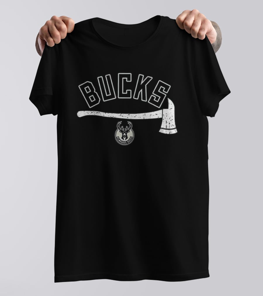 Bucks Firefighter Axe Milwaukee Team T-Shirt
