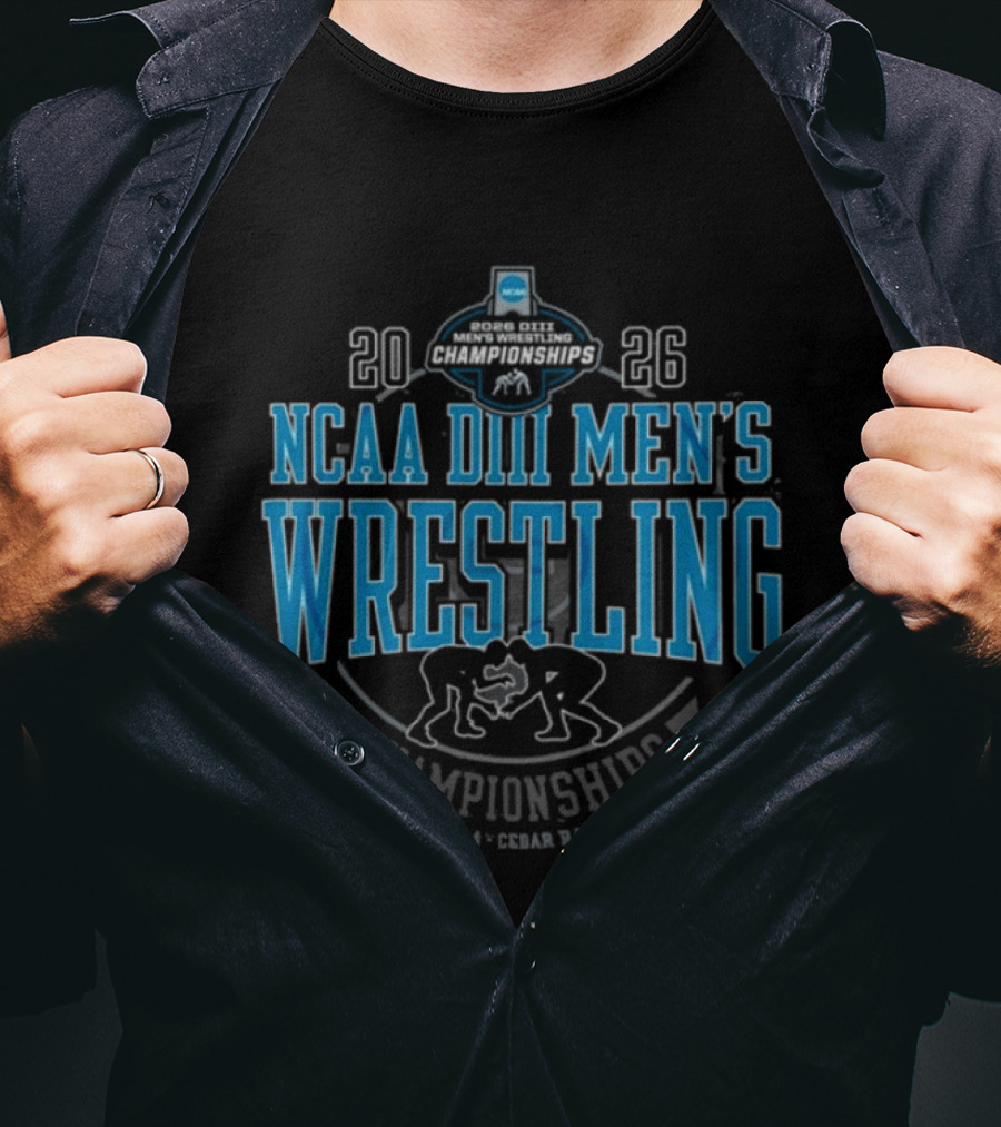 NCAA DIII Men's Wrestling Championships 2026 March 13 14 Cedar Rapids T-Shirt