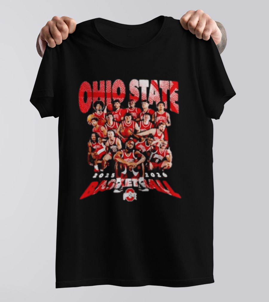 Ohio State Buckeyes Basketball 2025 2026 Team Members T-Shirt
