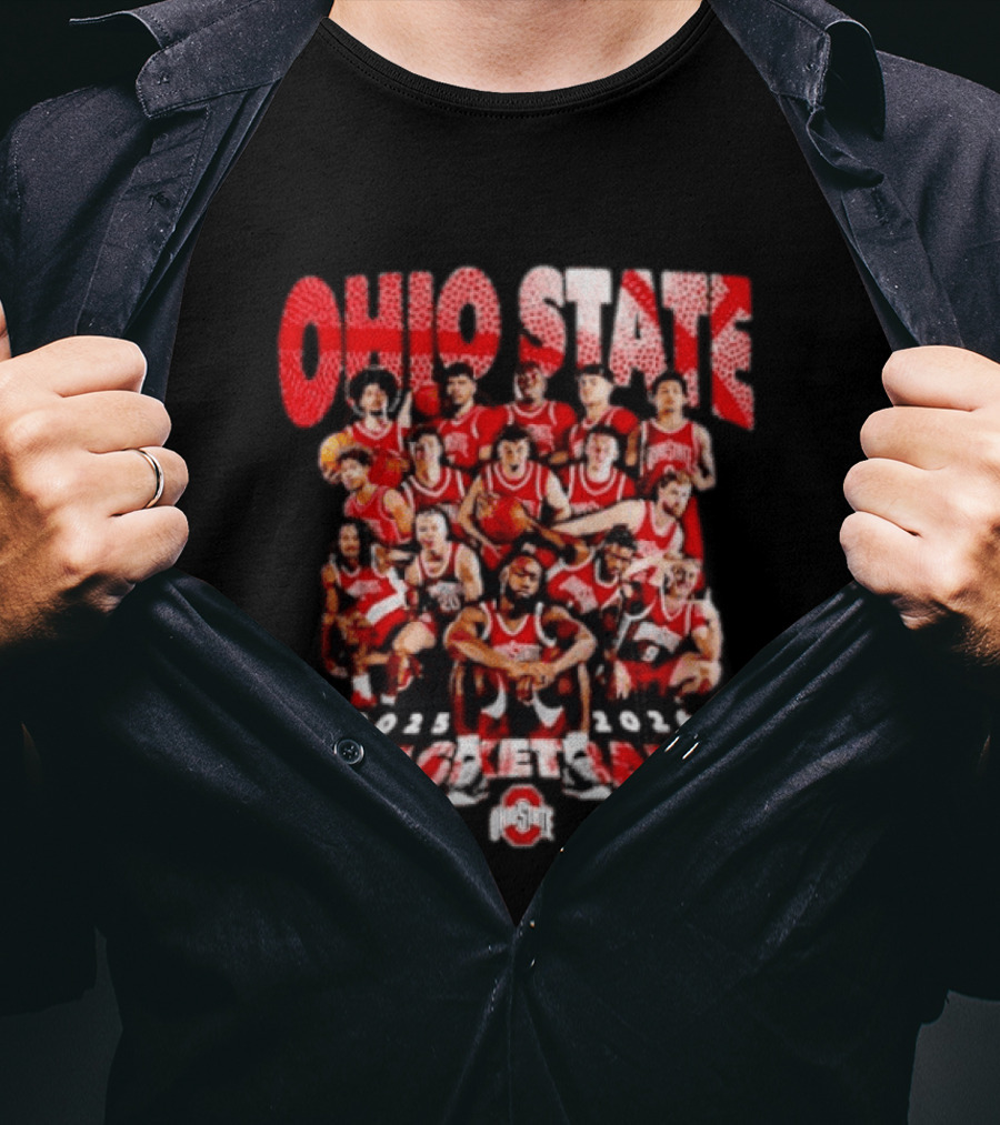 Ohio State Buckeyes Basketball 2025 2026 Team Members T-Shirt