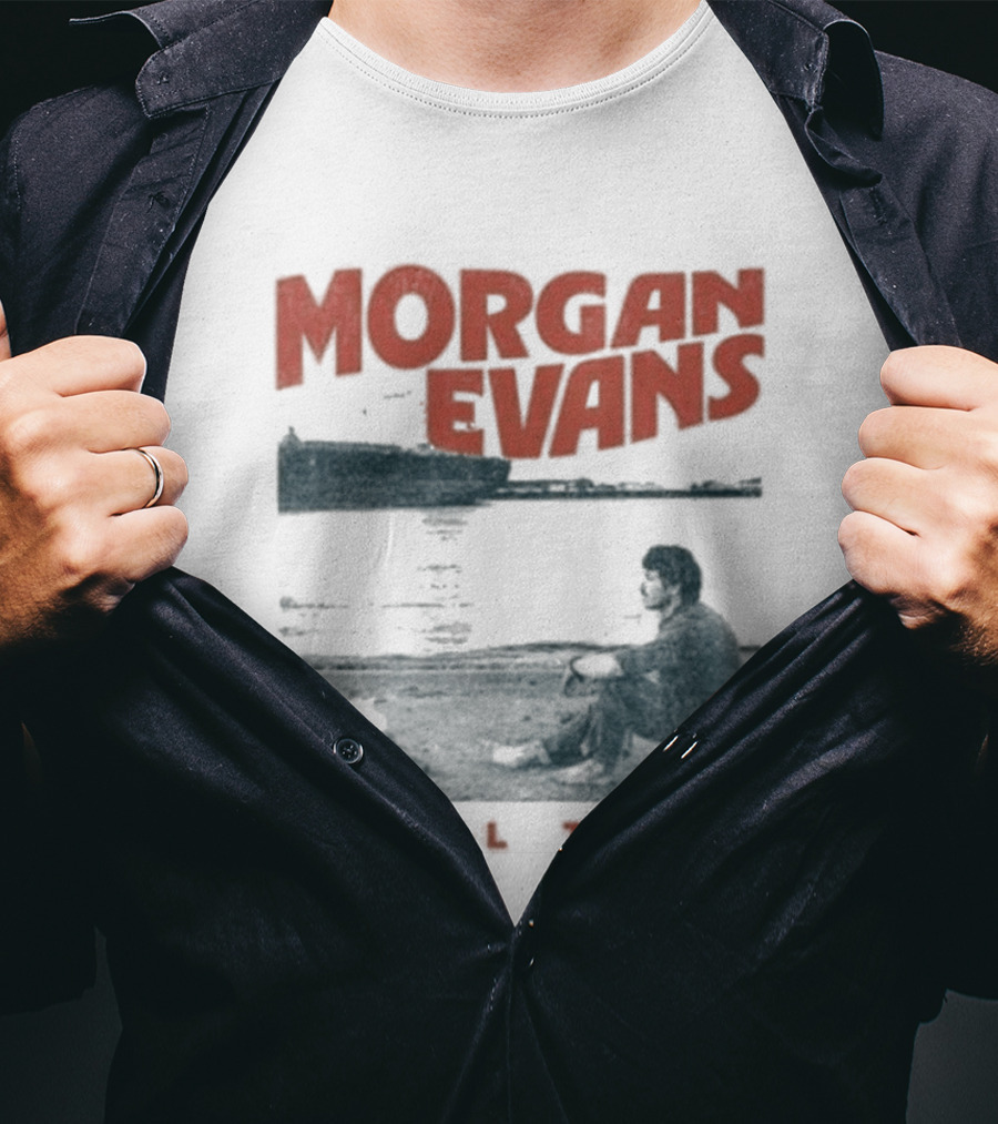 Morgan Evans Steel Town Sunset Silhouette Rowboat T-Shirt