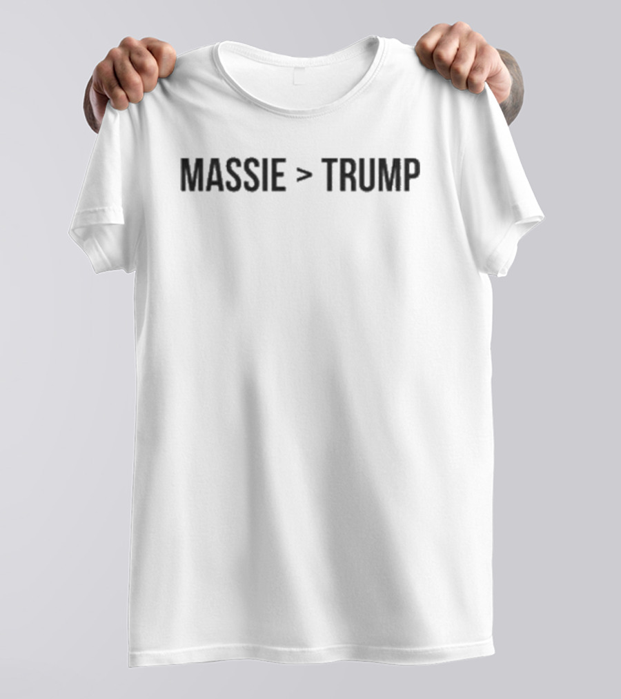 Massie Greater Than Trump Political Comparison T-Shirt