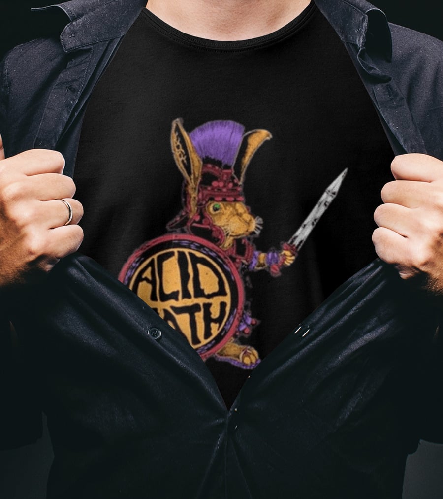 Acid Bath Roman Rabbit Gladiator Warrior Event T-Shirt