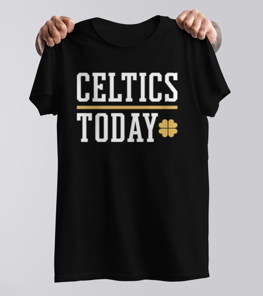 Celtics Today St Patrick's Day Shamrock T-Shirt