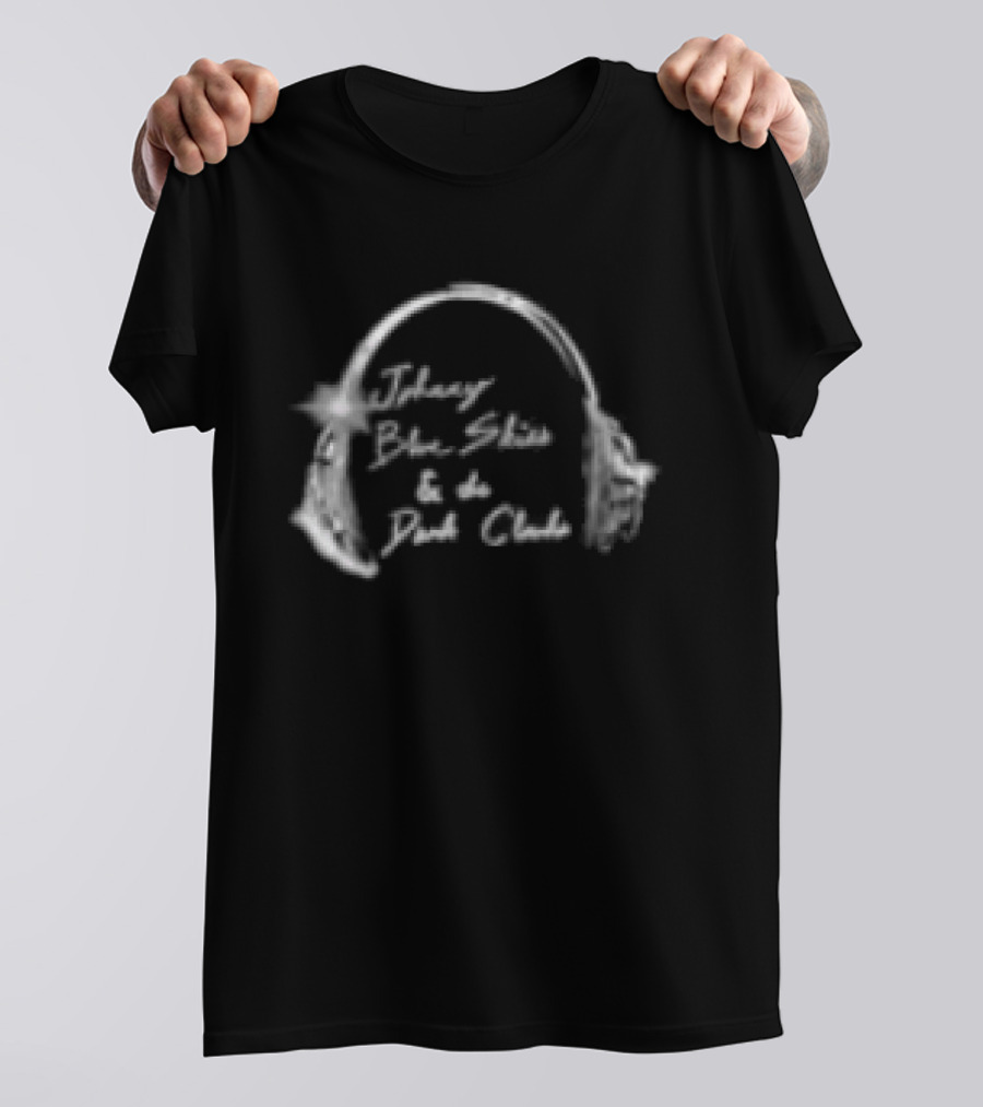 Johnny Blue Skies & The Dark Clouds Cyborg Party Headphones T-Shirt