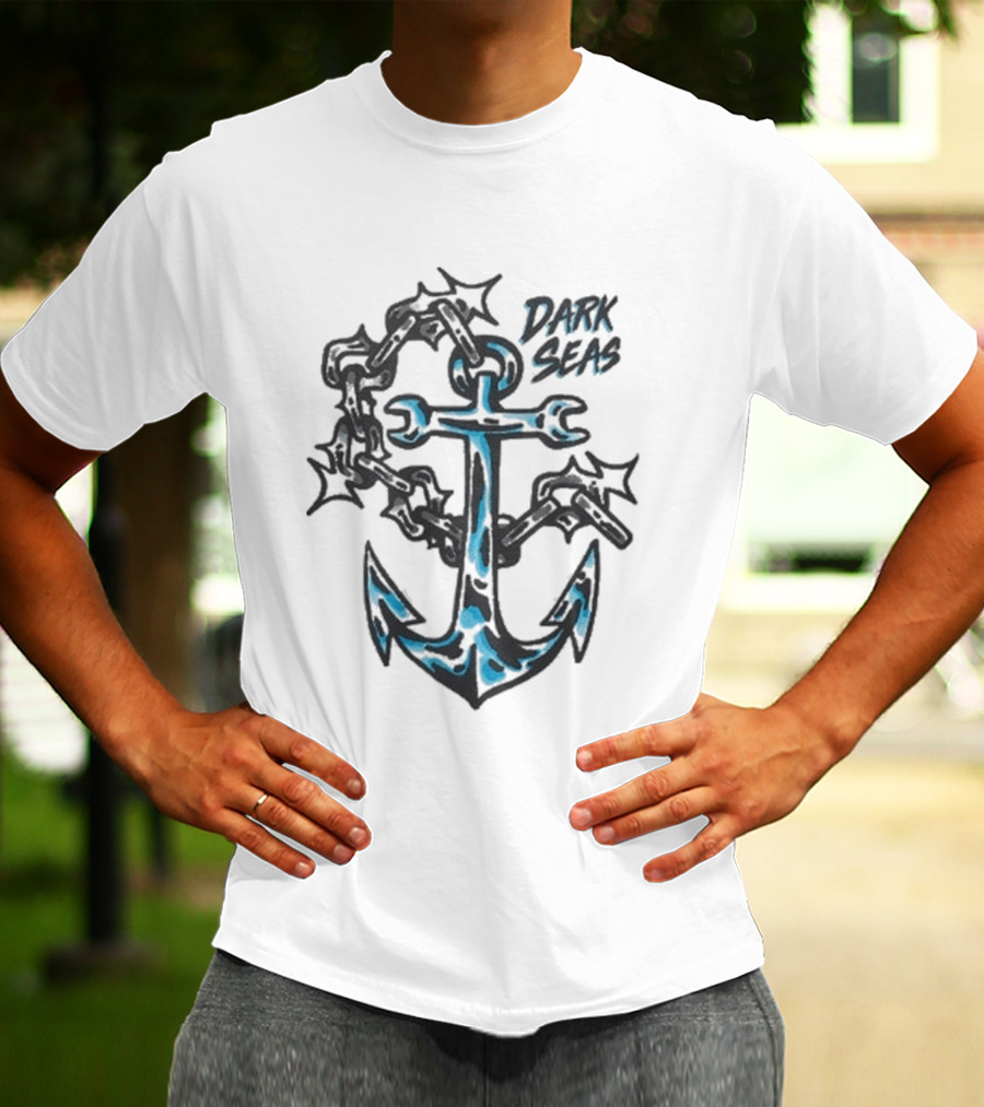 Dark Seas Anchor Wrench With Black Chains T-Shirt