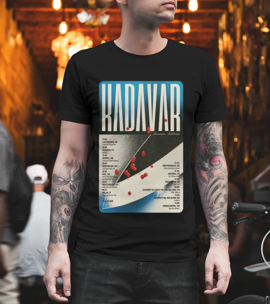 Kadavar Summer Festivals 2026 Las Palmas Clisson Colmar Dortmund Breitenbach Vevey Dunkelsbühl T-Shirt