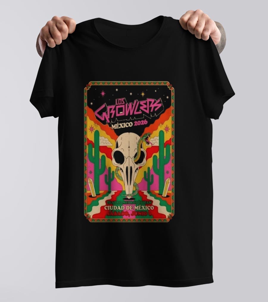 Los Growlers México 2026 Teatro Metropólitan Ciudad De México Sábado Junio T-Shirt